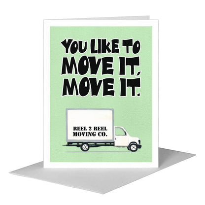 Moving Truck, Greeting Card (#8609G) A2 Card Front, www.printedcanvas.com