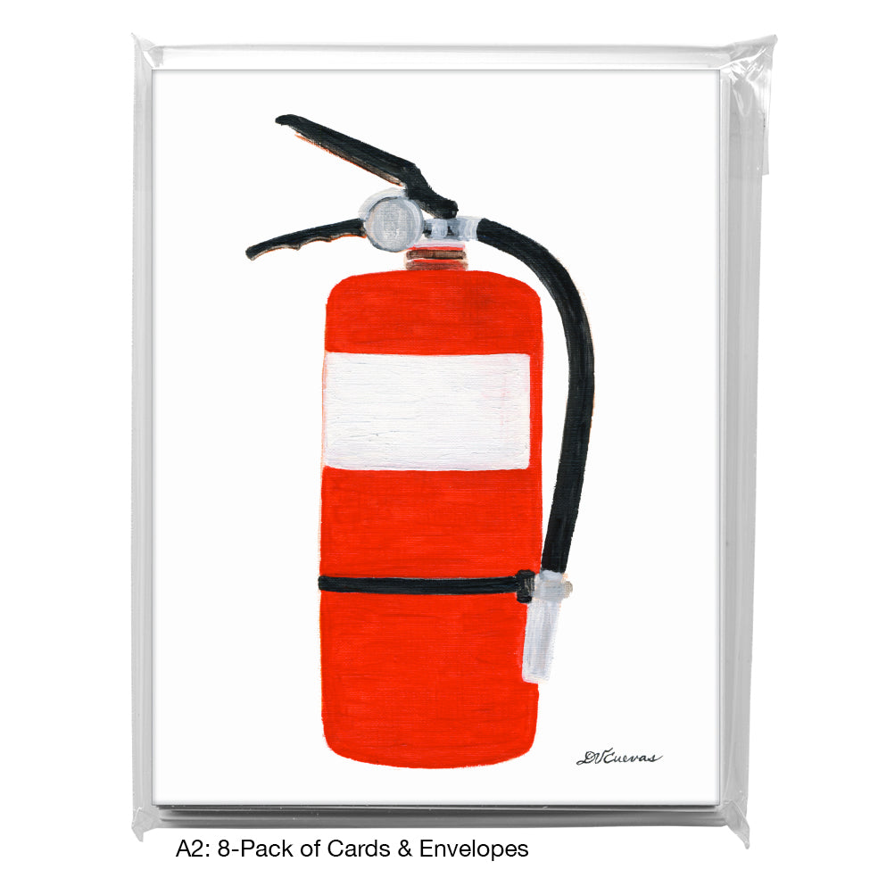 Extinguisher, Greeting Card (8610C), A2 Card 8-Pack, www.printedcanvas.com
