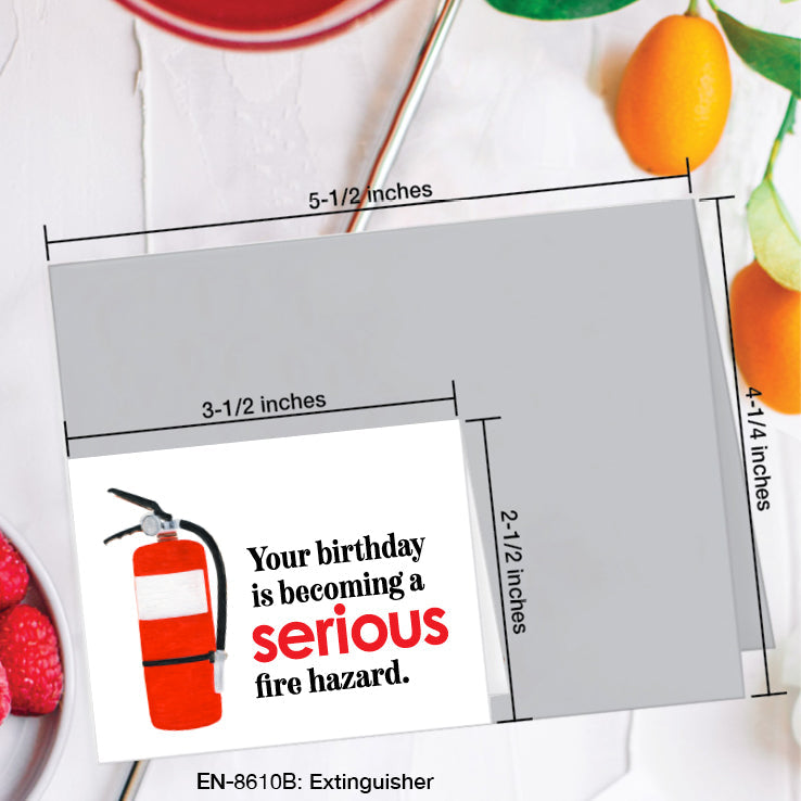 Extinguisher, Greeting Card (#8610B)