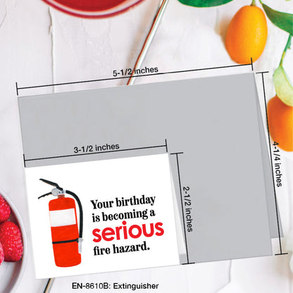 Extinguisher, Greeting Card (#8610B)