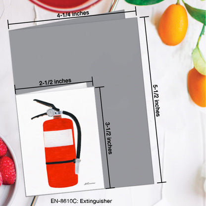 Extinguisher, Greeting Card (8610C), Enclosure Card, www.printedcanvas.com