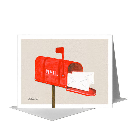 Mailbox, Greeting Card (#8611A) A2 Card Front, www.printedcanvas.com