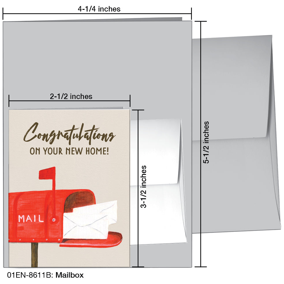 Mailbox, Greeting Card (8611B), Enclosure, printedcanvas.com
