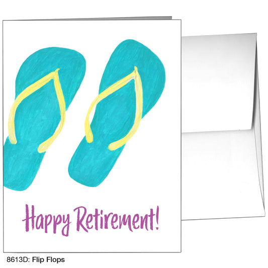 Flip Flops, Greeting Card (8613D), A2 Card, www.printedcanvas.com