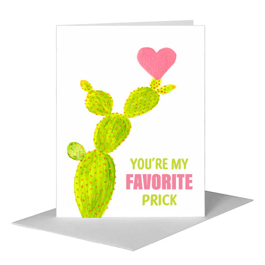 Prickly Pear Cactus, Greeting Card (#8616A) A2 Card Front, www.printedcanvas.com