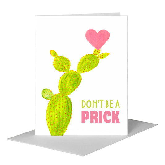 Prickly Pear Cactus, Greeting Card (#8616B) A2 Card Front, www.printedcanvas.com