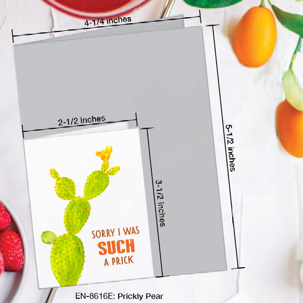 Prickly Pear, Greeting Card (8616E), Enclosure, www.printedcanvas.com