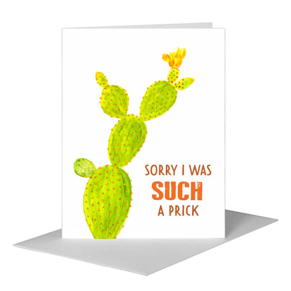 Prickly Pear Cactus, Greeting Card (#8616E) A2 Card Front, www.printedcanvas.com