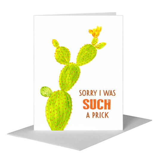 Prickly Pear Cactus, Greeting Card (#8616E) A2 Card Front, www.printedcanvas.com