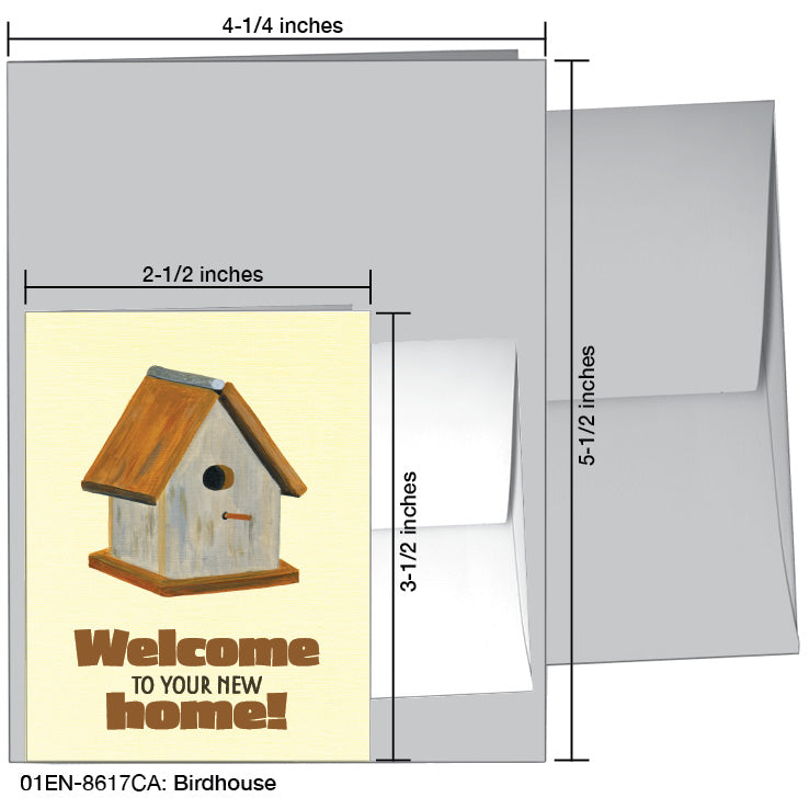 Birdhouse, Greeting Card (8617CA), Enclosure Card, www.printedcanvas.com