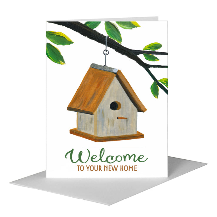 Birdhouse, Greeting Card (#8617CA), A2 Card Front, www.printedcanvas.com