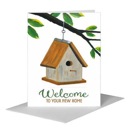 Birdhouse, Greeting Card (#8617CA), A2 Card Front, www.printedcanvas.com