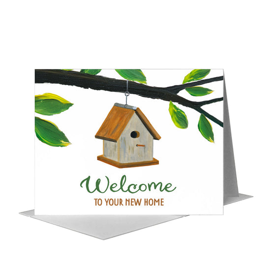 Birdhouse, Greeting Card (#8617C) A2 Card Front, www.printedcanvas.com