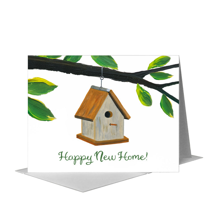 Birdhouse, Greeting Card (#8617F) A2 Card Front, www.printedcanvas.com