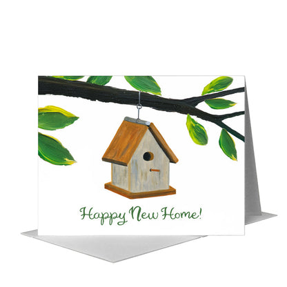 Birdhouse, Greeting Card (#8617F) A2 Card Front, www.printedcanvas.com
