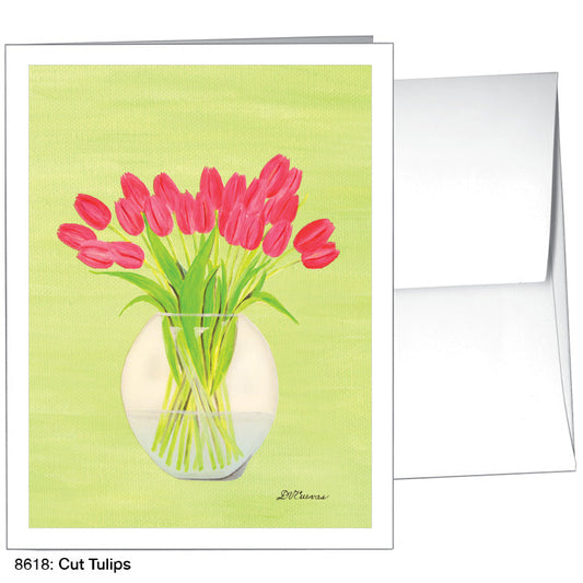 Cut Tulips, Greeting Card (8618C), A2 Card, www.printedcanvas.com
