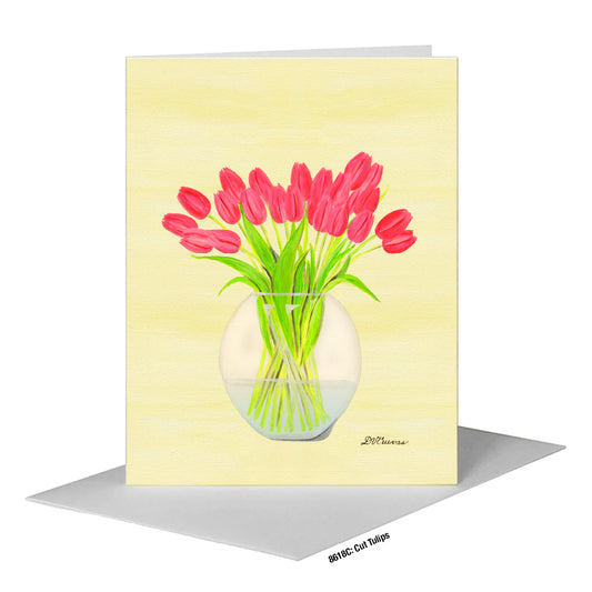 Cut Tulips, Greeting Card (#8618C)
