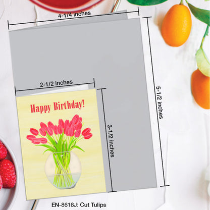 Cut Tulips, Greeting Card (#8618J)
