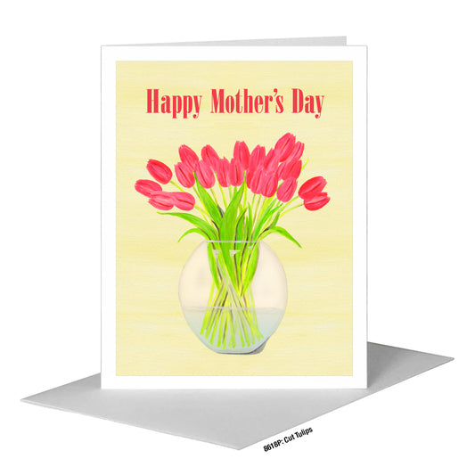 Cut Tulips, Greeting Card (#8618P)