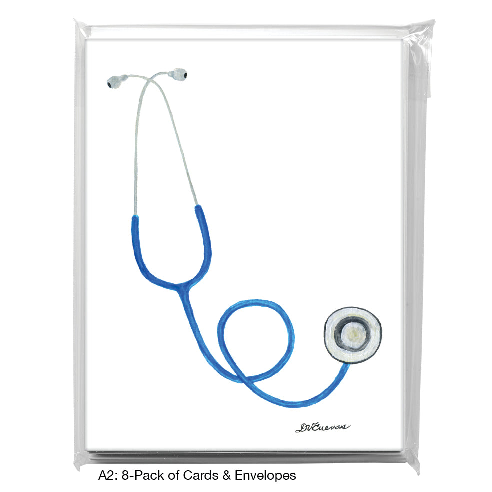 Stethoscope, Greeting Card (8621), A2 8-Pack, printedcanvas.com