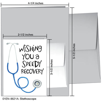 Stethoscope, Greeting Card (8621A), Enclosure Card, www.printedcanvas.com