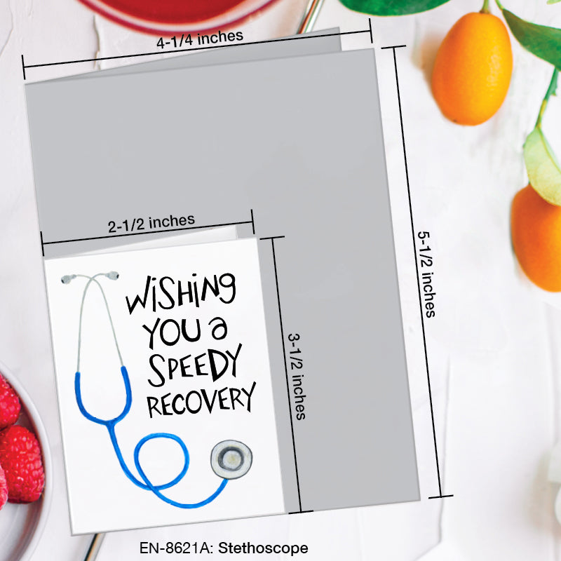 Stethoscope, Greeting Card (8621A), Enclosure, www.printedcanvas.com
