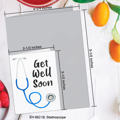 Stethoscope, Greeting Card (8621B), Enclosure, www.printedcanvas.com