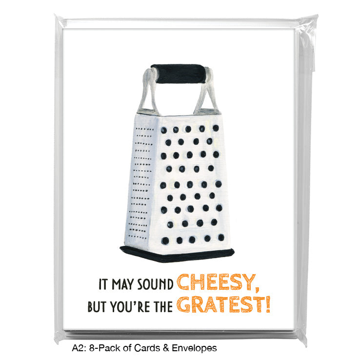 Grater, Greeting Card (8622B), A2 8-Pack, printedcanvas.com