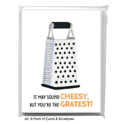 Grater, Greeting Card (8622B), A2 8-Pack, printedcanvas.com