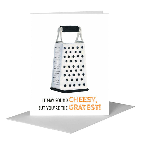 Grater, Greeting Card (#8622B) A2 Card Front, www.printedcanvas.com