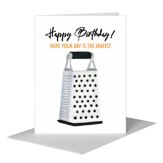 Grater, Greeting Card (#8622D) A2 Card Front, www.printedcanvas.com