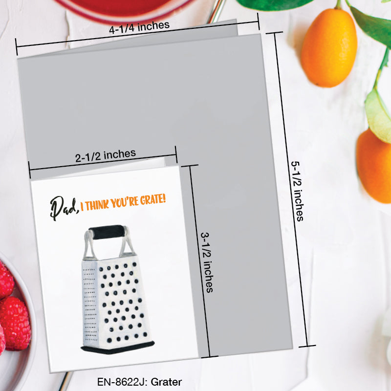 Grater, Greeting Card (8622J), Enclosure, www.printedcanvas.com