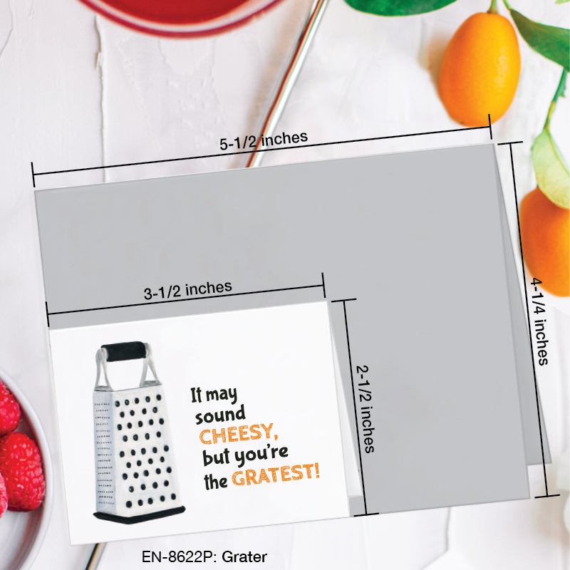 Grater, Greeting Card (8622P), Enclosure Card, www.printedcanvas.com