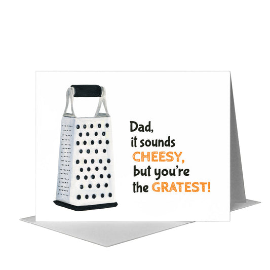 Grater, Greeting Card (#8622Q) A2 Card Front, www.printedcanvas.com