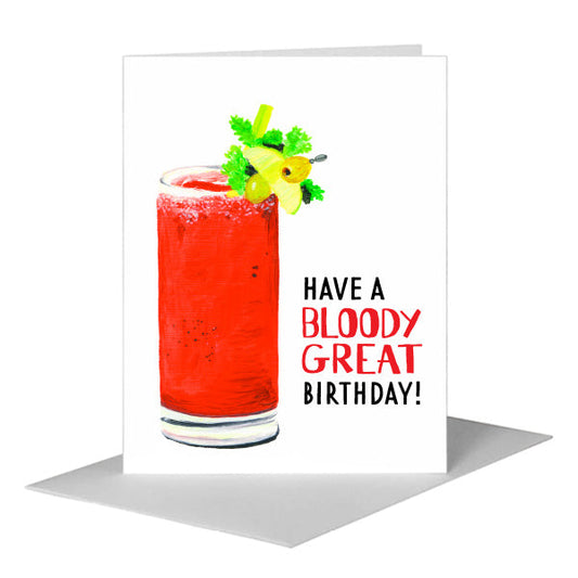 Bloody Mary, Greeting Card (#8623A) A2 Card Front, www.printedcanvas.com