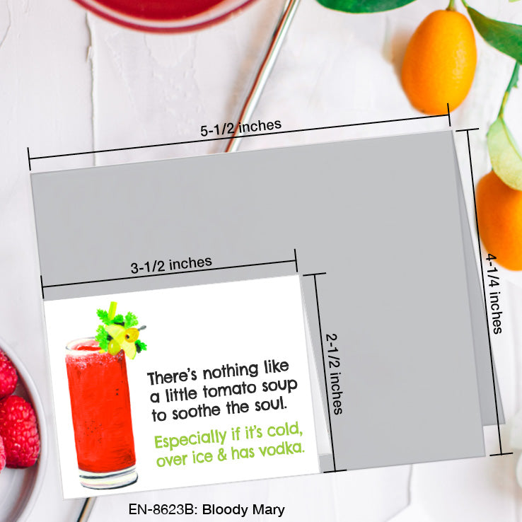 Bloody Mary, Greeting Card (8623B), Enclosure, www.printedcanvas.com