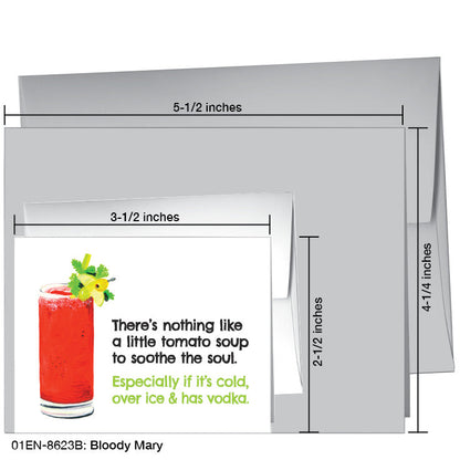 Bloody Mary, Greeting Card (8623B), Enclosure, printedcanvas.com