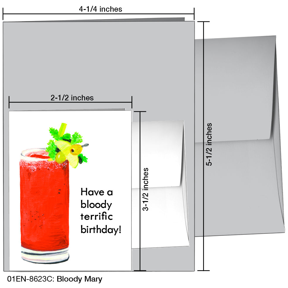 Bloody Mary, Greeting Card (8623C), Enclosure, printedcanvas.com