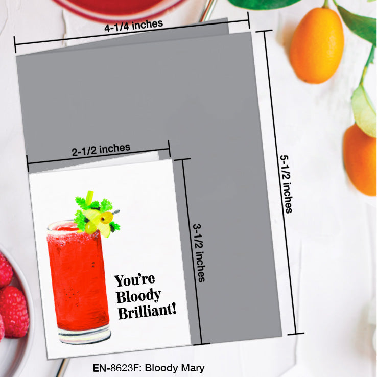 Bloody Mary, Greeting Card (8623F), Enclosure, www.printedcanvas.com