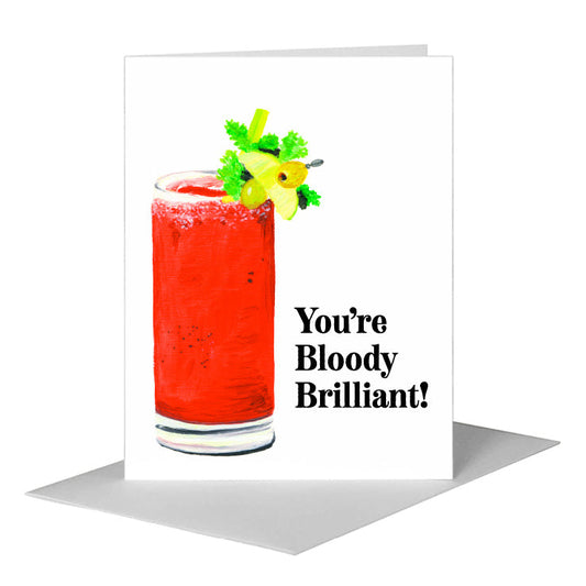 Bloody Mary, Greeting Card (#8623F) A2 Card Front, www.printedcanvas.com