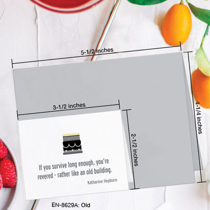 Old, Greeting Card (8629A), Enclosure, www.printedcanvas.com
