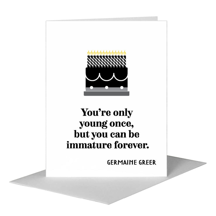 Old, Greeting Card (#8629D), A2 Card Front, www.printedcanvas.com