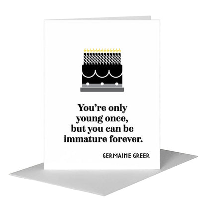 Old, Greeting Card (#8629D), A2 Card Front, www.printedcanvas.com