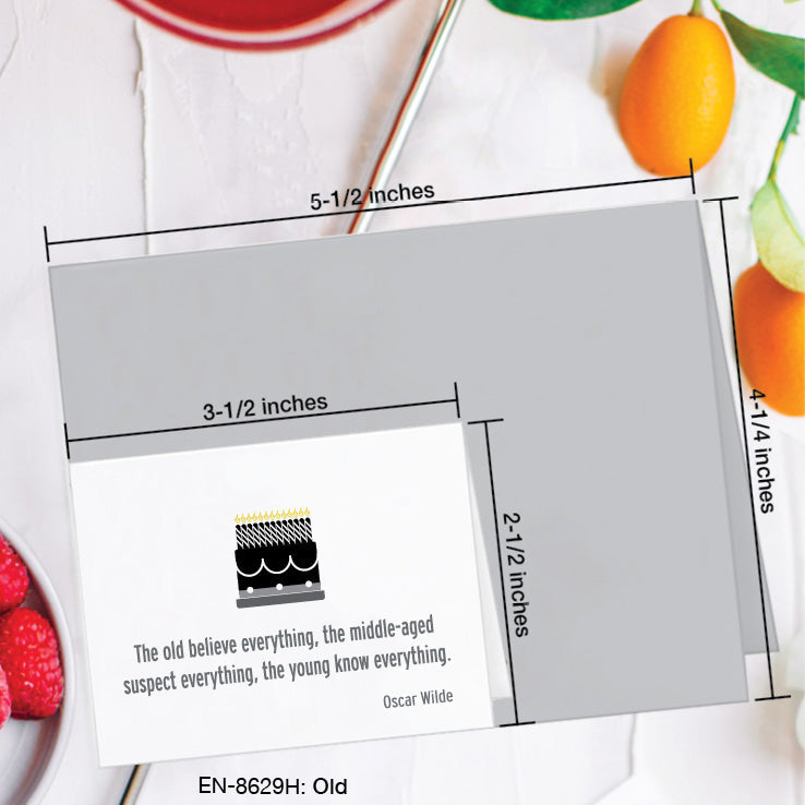 Old, Greeting Card (8629H), Enclosure, www.printedcanvas.com