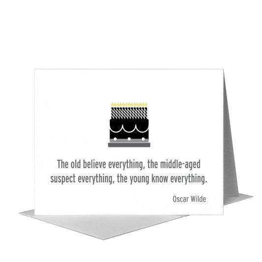 Old, Greeting Card (#8629H) A2 Card Front, www.printedcanvas.com