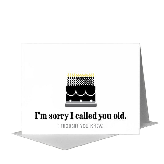 Old, Greeting Card (#8629NA) A2 Card Front, www.printedcanvas.com