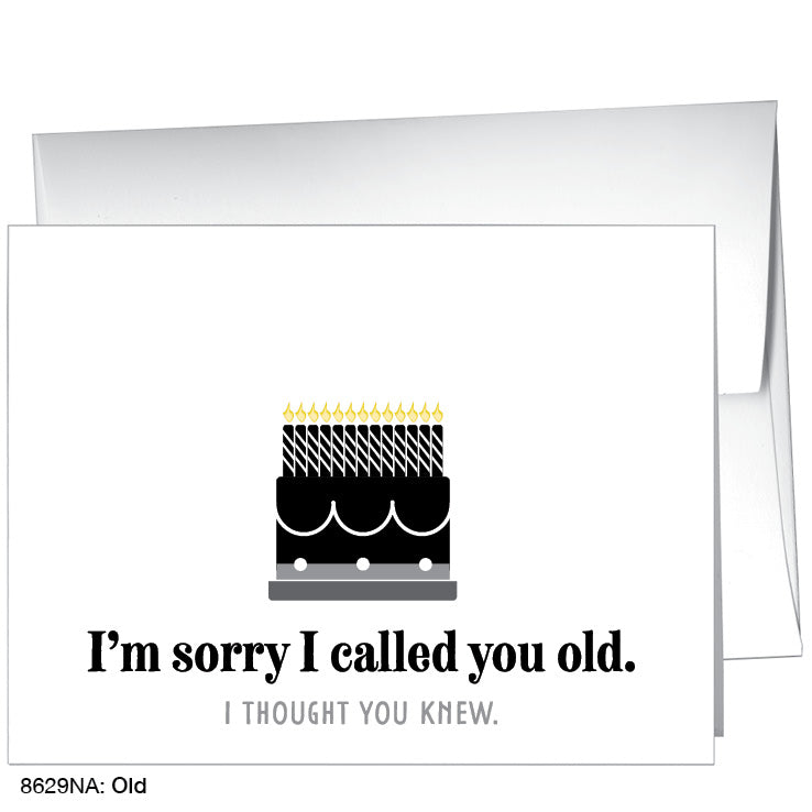 Old, Greeting Card (8629NA), A2 Card, www.printedcanvas.com