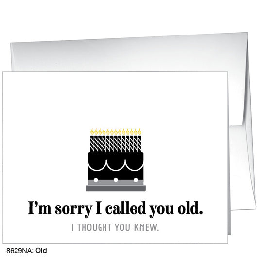 Old, Greeting Card (8629NA), A2 Card, www.printedcanvas.com