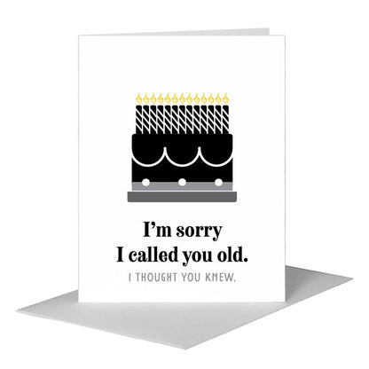 Old, Greeting Card (#8629NB), A2 Card Front, www.printedcanvas.com
