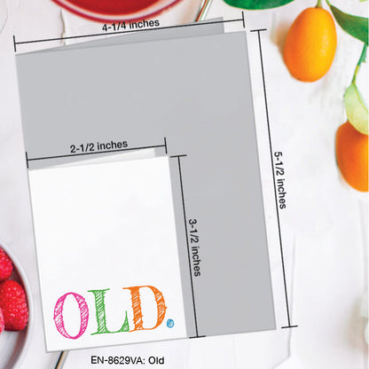 Old, Greeting Card (8629VA), Enclosure, www.printedcanvas.com